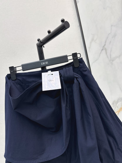 26ss A-line midi skirt with pleats