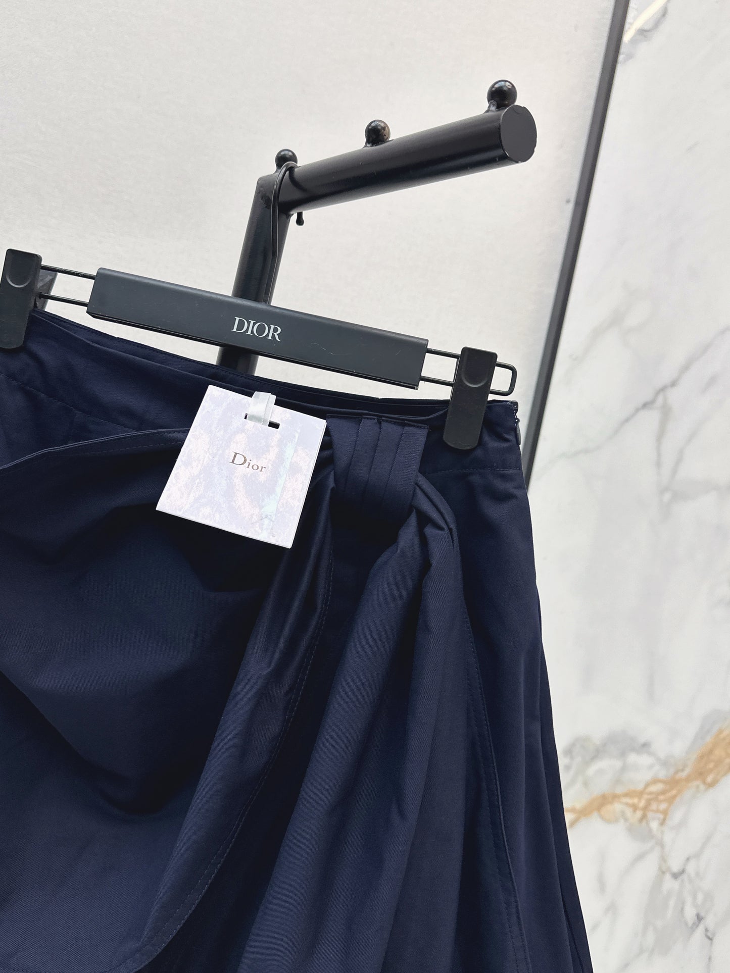26ss A-line midi skirt with pleats