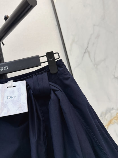 26ss A-line midi skirt with pleats