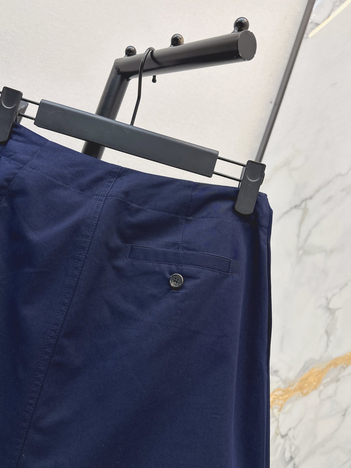 26ss A-line midi skirt with pleats
