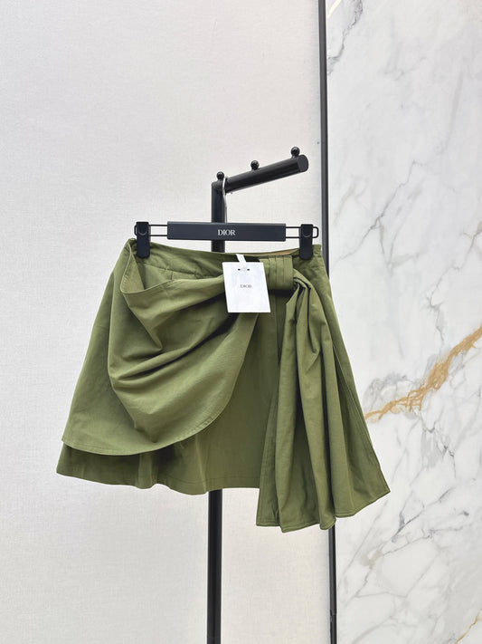 26ss A-line midi skirt with pleats
