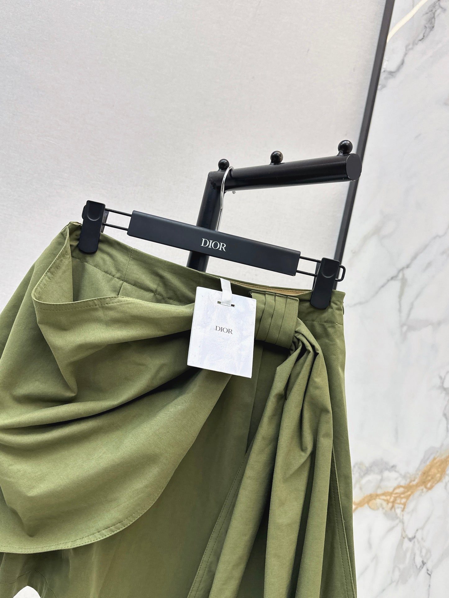 26ss A-line midi skirt with pleats