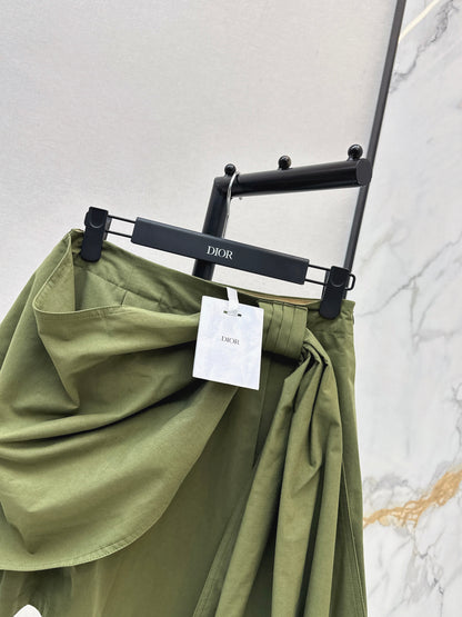 26ss A-line midi skirt with pleats