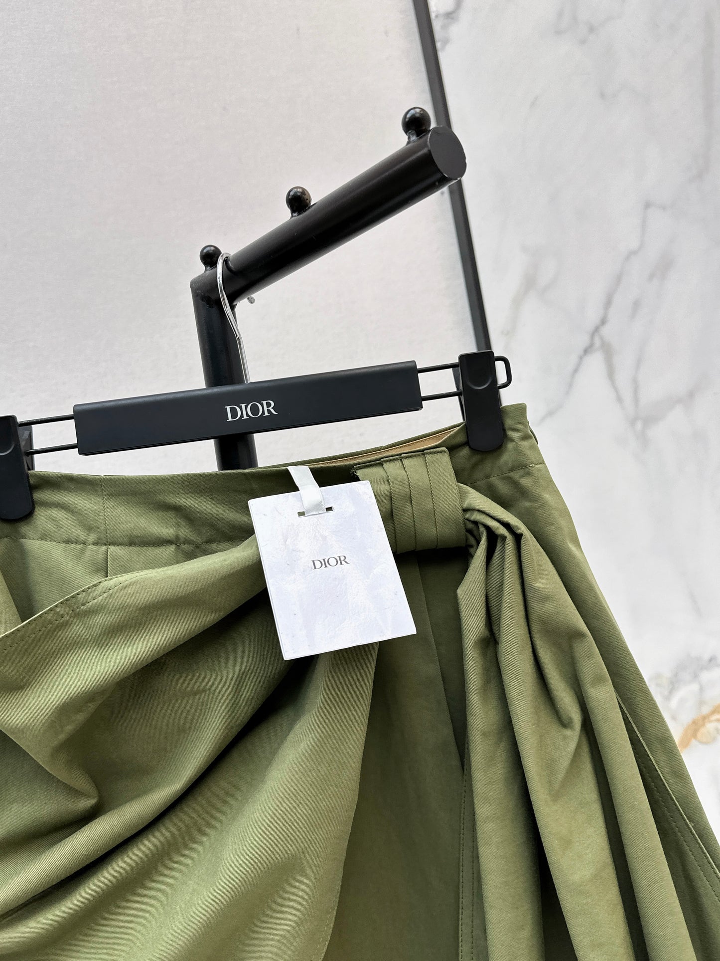 26ss A-line midi skirt with pleats