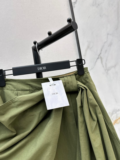 26ss A-line midi skirt with pleats
