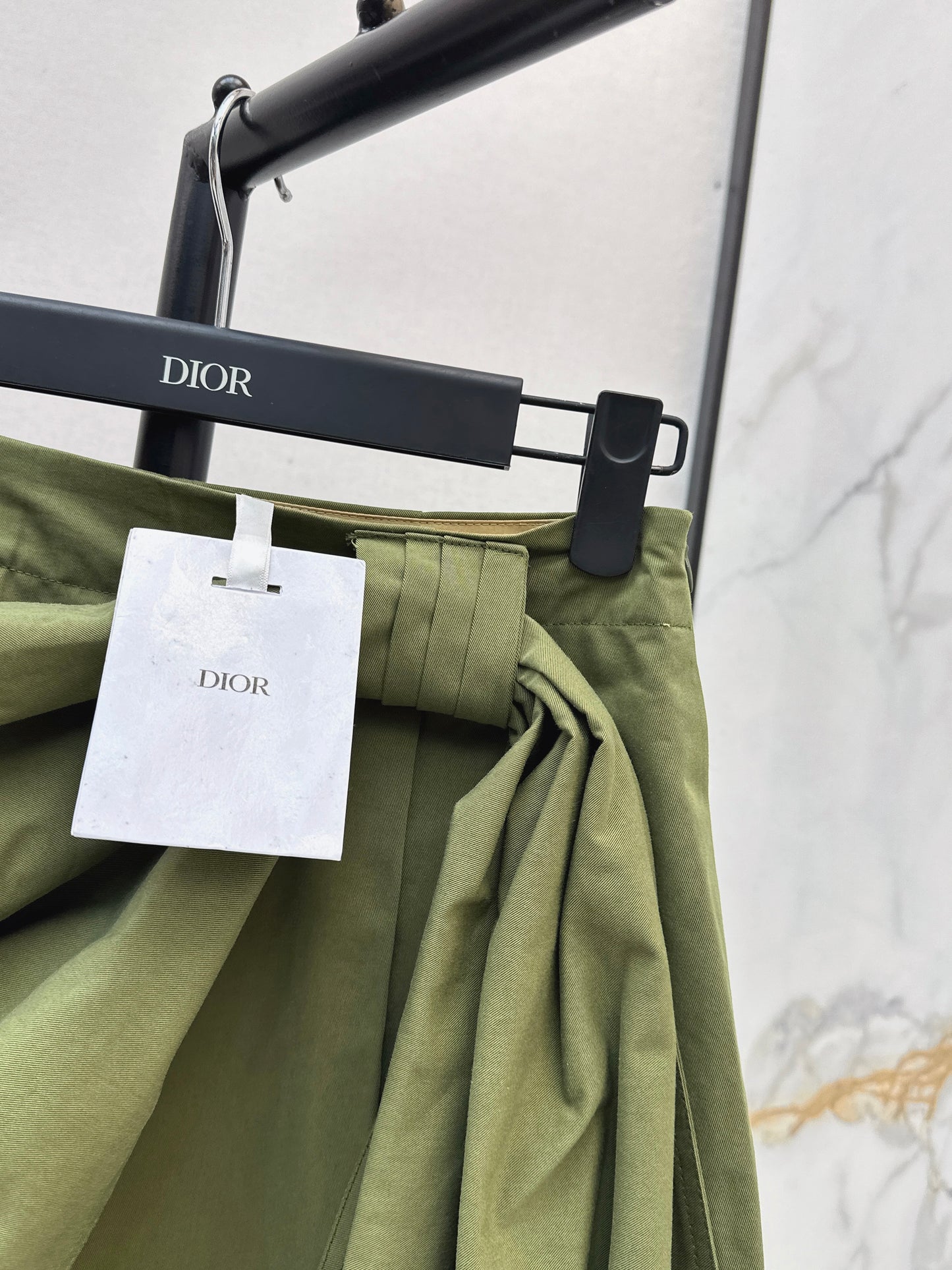 26ss A-line midi skirt with pleats