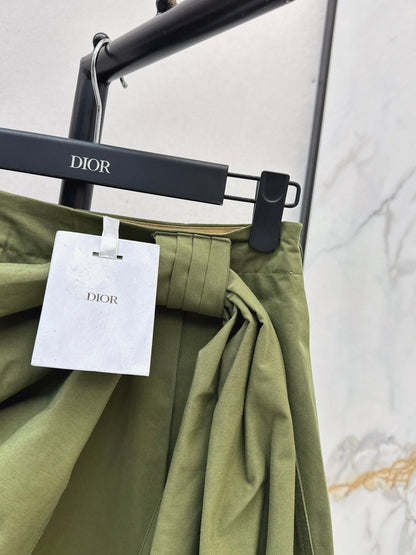 26ss A-line midi skirt with pleats