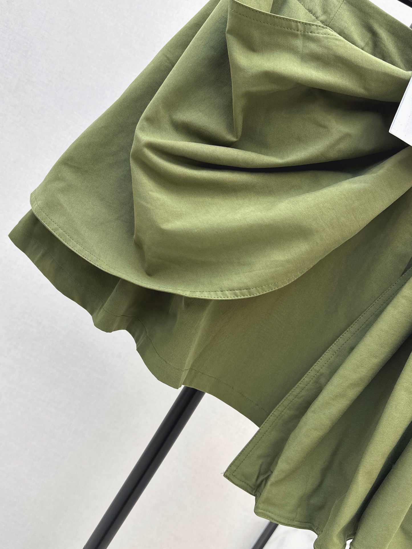 26ss A-line midi skirt with pleats