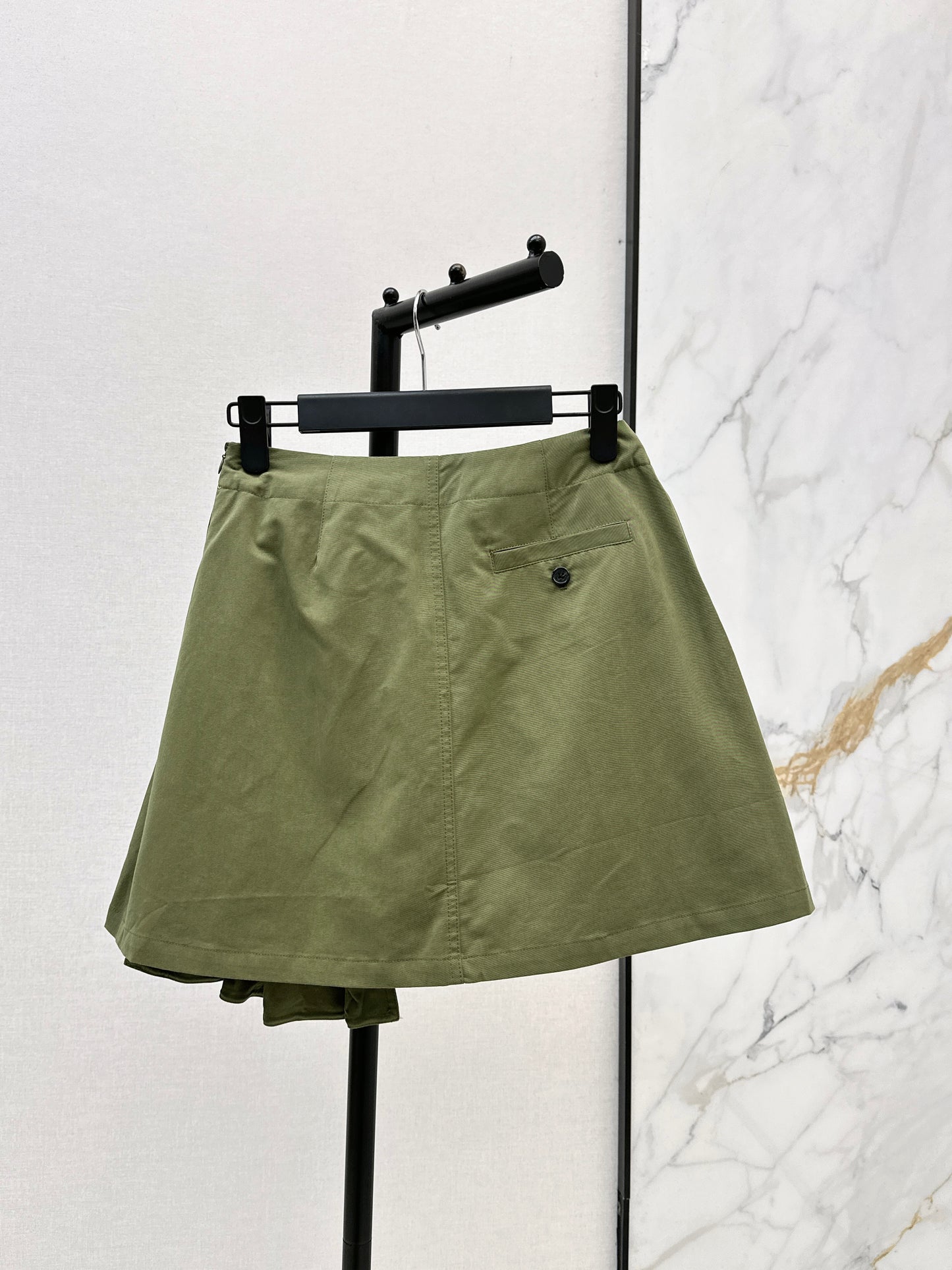26ss A-line midi skirt with pleats