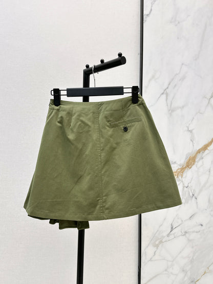 26ss A-line midi skirt with pleats