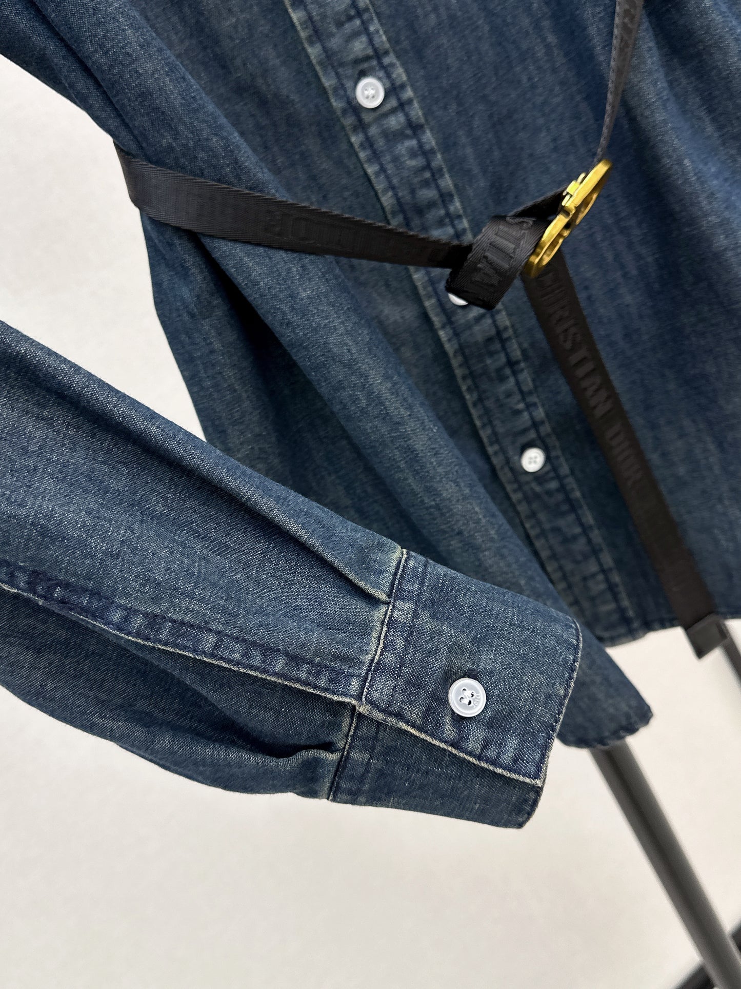 26ss Distressed Washed Denim Shirt