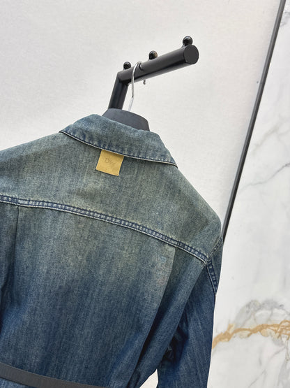 26ss Distressed Washed Denim Shirt