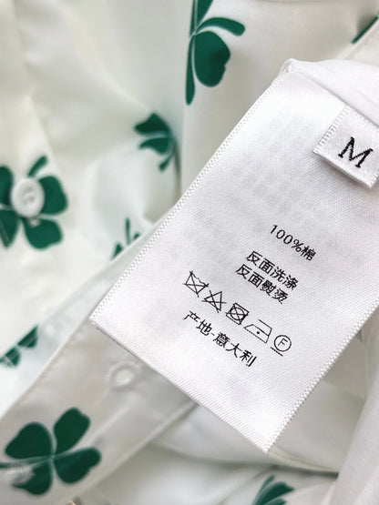 26ss Four-leaf clover maxi dress
