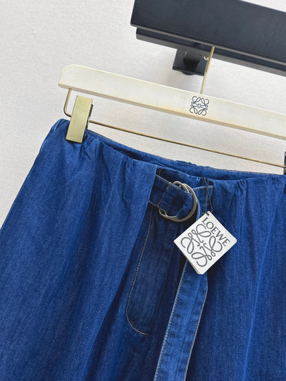 26ss Cropped jeans with visible stitching