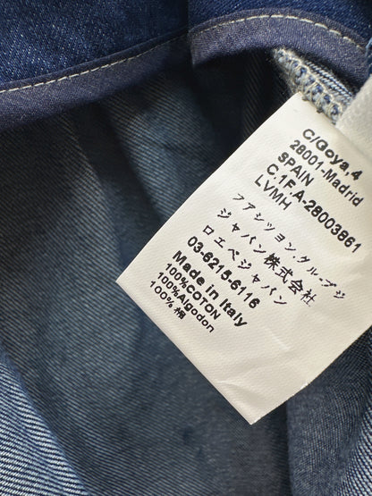 26ss Cropped jeans with visible stitching