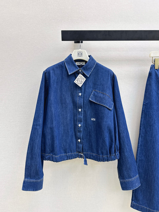 26ss Denim Shirt Collar Jacket
