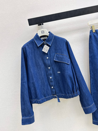 26ss Denim Shirt Collar Jacket