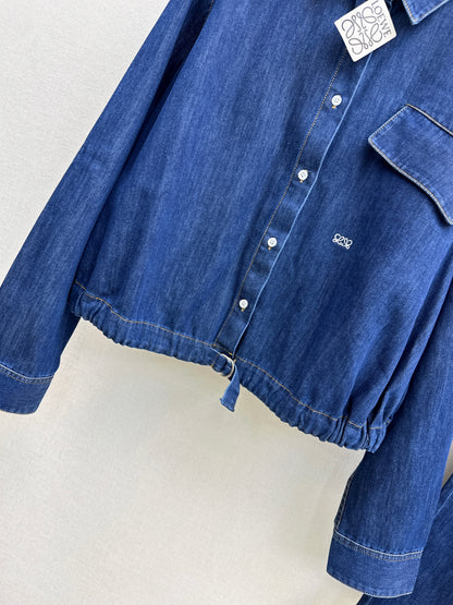26ss Denim Shirt Collar Jacket