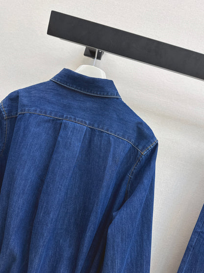 26ss Denim Shirt Collar Jacket