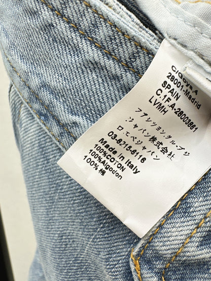 26ss Workwear-style denim maxi skirt