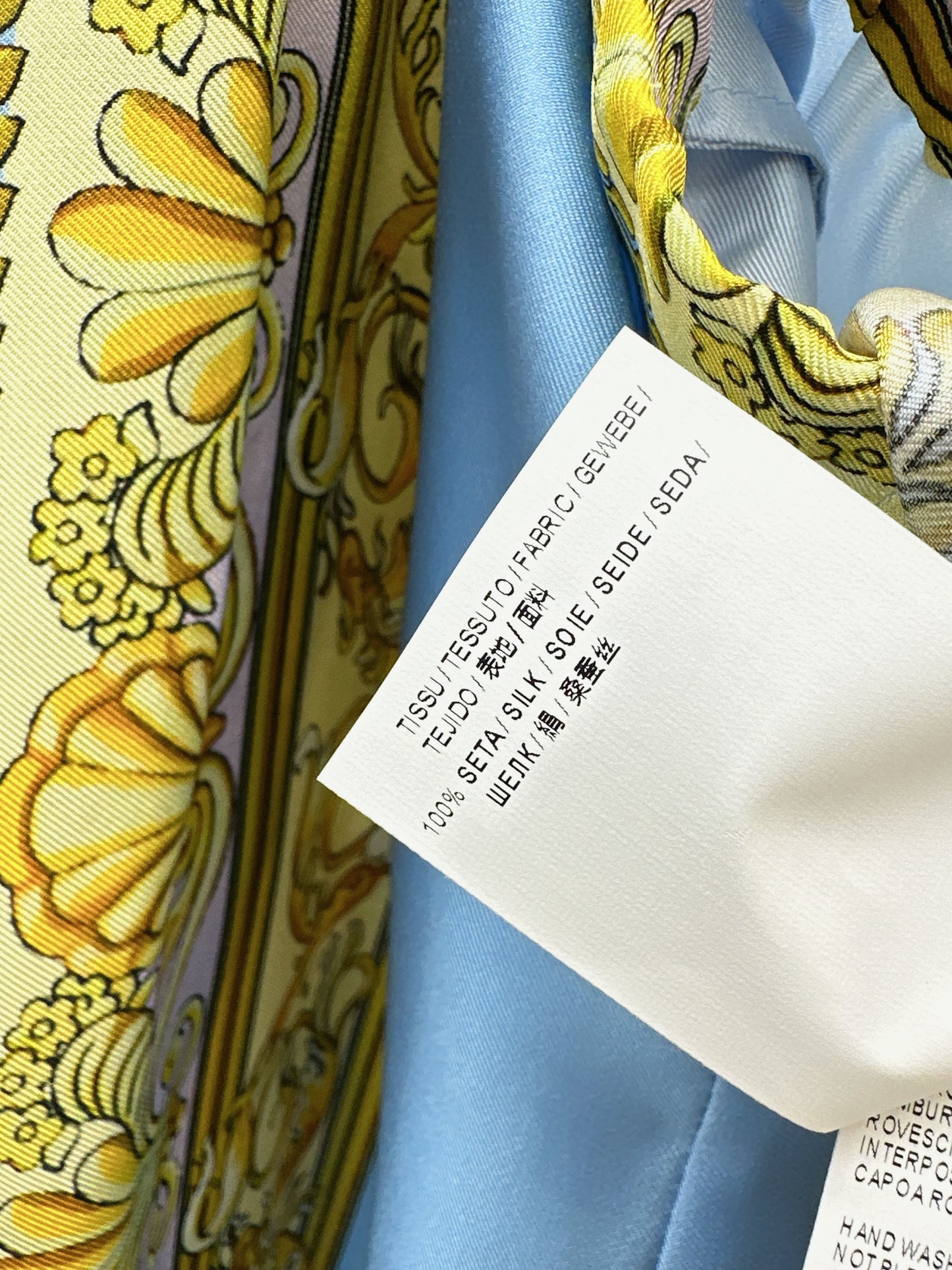 26ss Printed Silk Straight Leg Pants