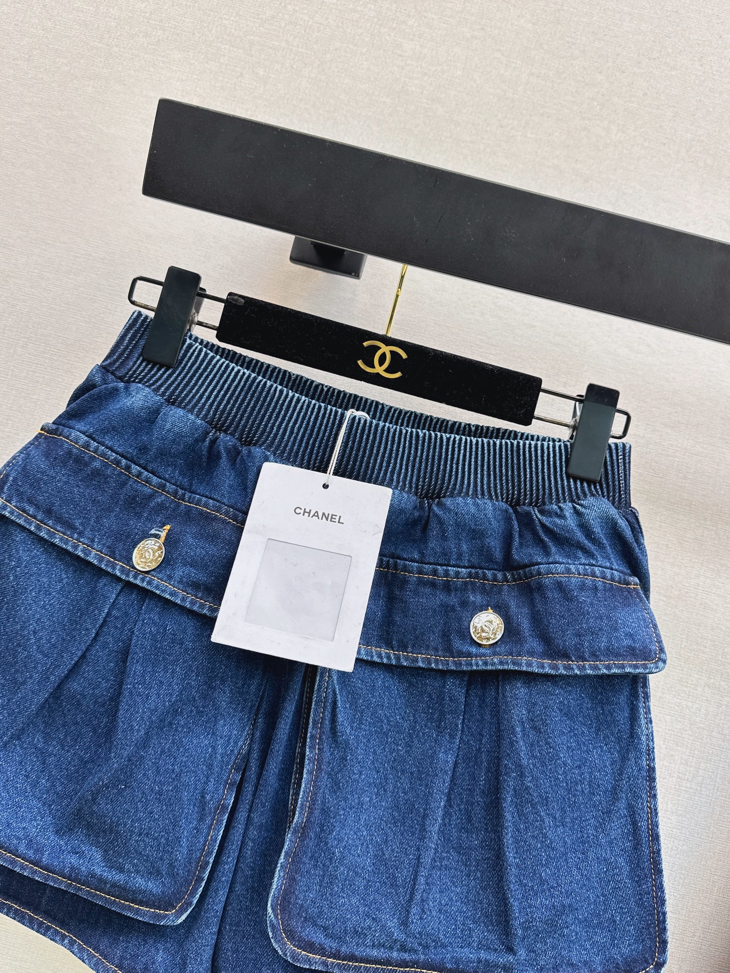 26ss Large Pocket Denim Skirt