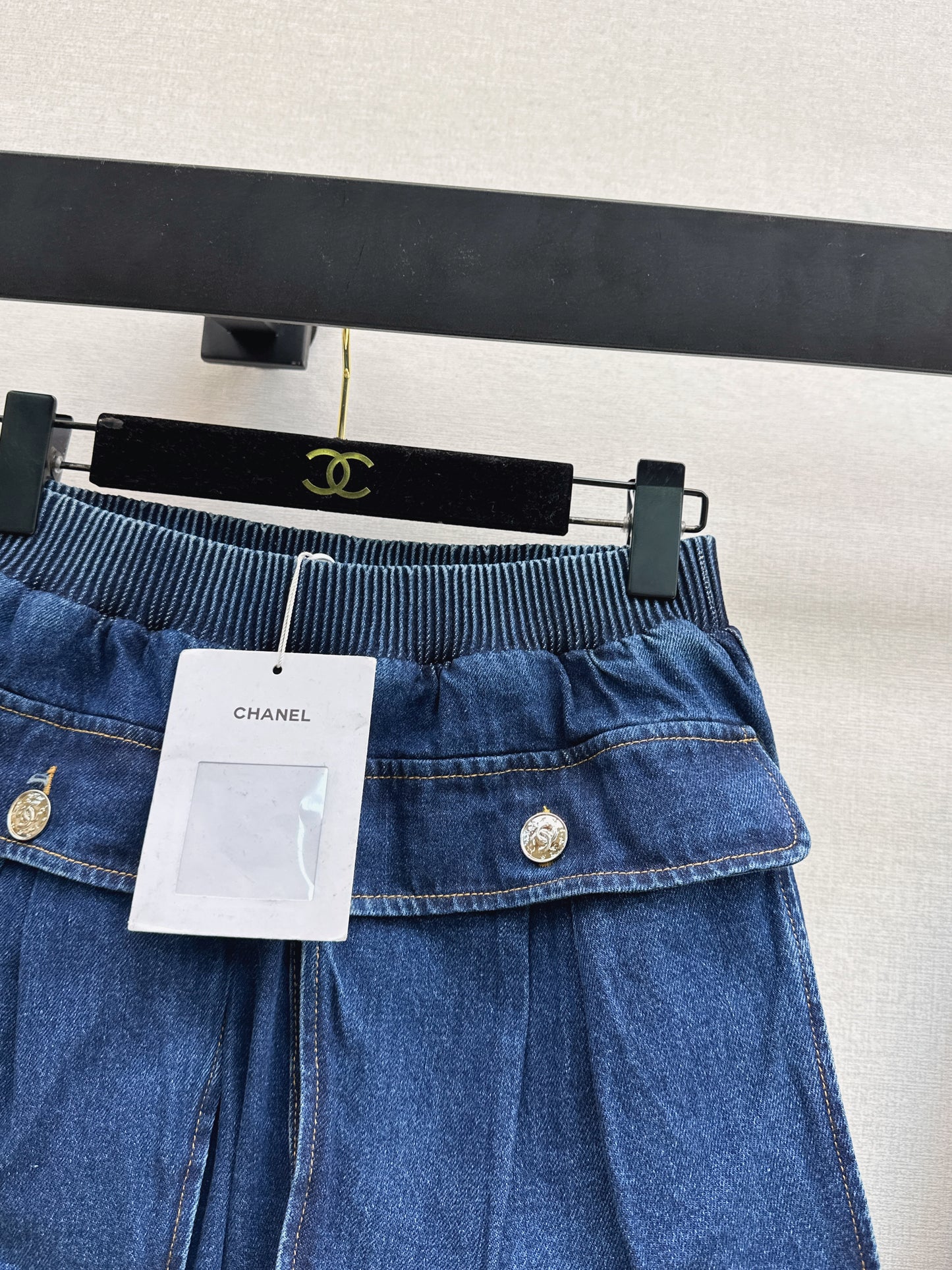 26ss Large Pocket Denim Skirt