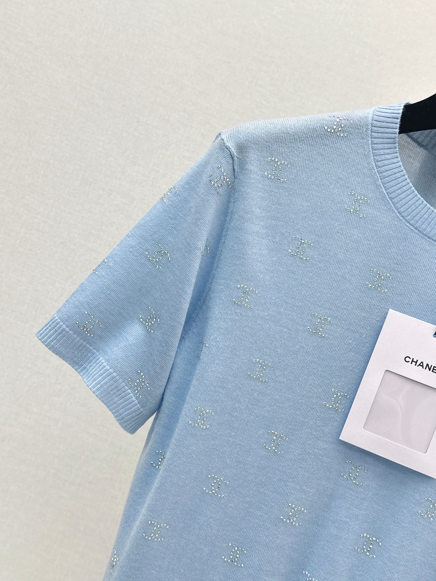 26ss Rhinestone-set Knit T-shirt