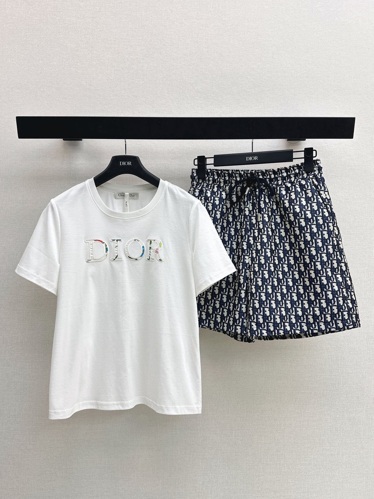 26ss Casual T-shirt + Jacquard Shorts