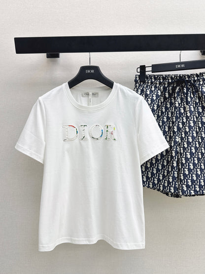 26ss Casual T-shirt + Jacquard Shorts