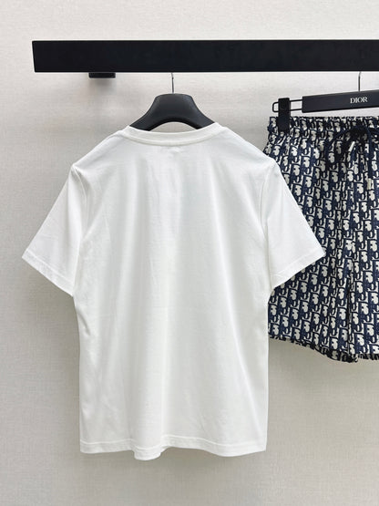 26ss Casual T-shirt + Jacquard Shorts