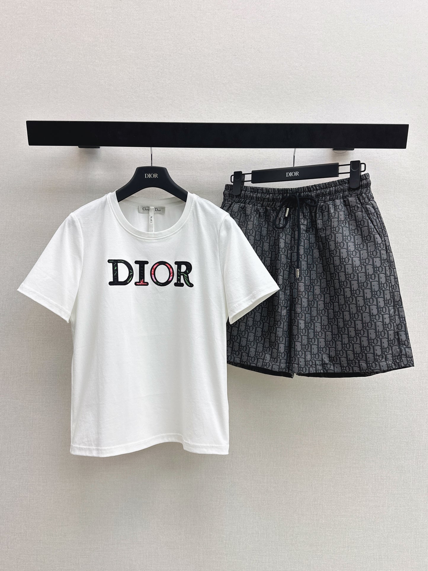 26ss Casual T-shirt + Jacquard Shorts