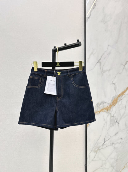 26ss Double C twist metal buckle shorts