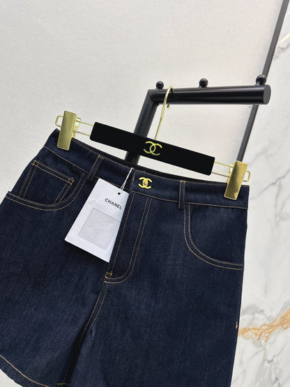 26ss Double C twist metal buckle shorts