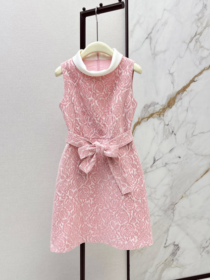 26ss Rose Jacquard Sleeveless Dress