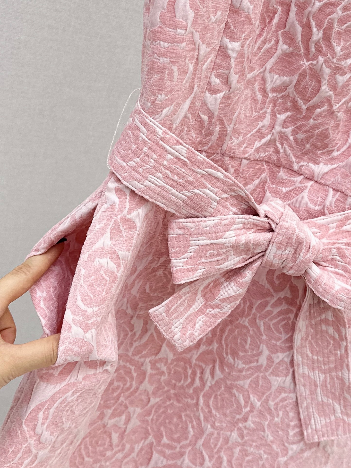 26ss Rose Jacquard Sleeveless Dress