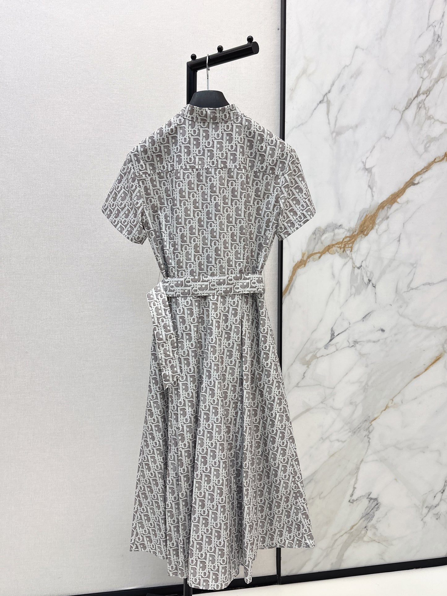 26ss Jacquard Long Pleated Dress