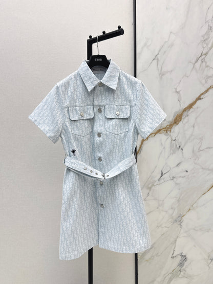 26ss Logo Denim Dress