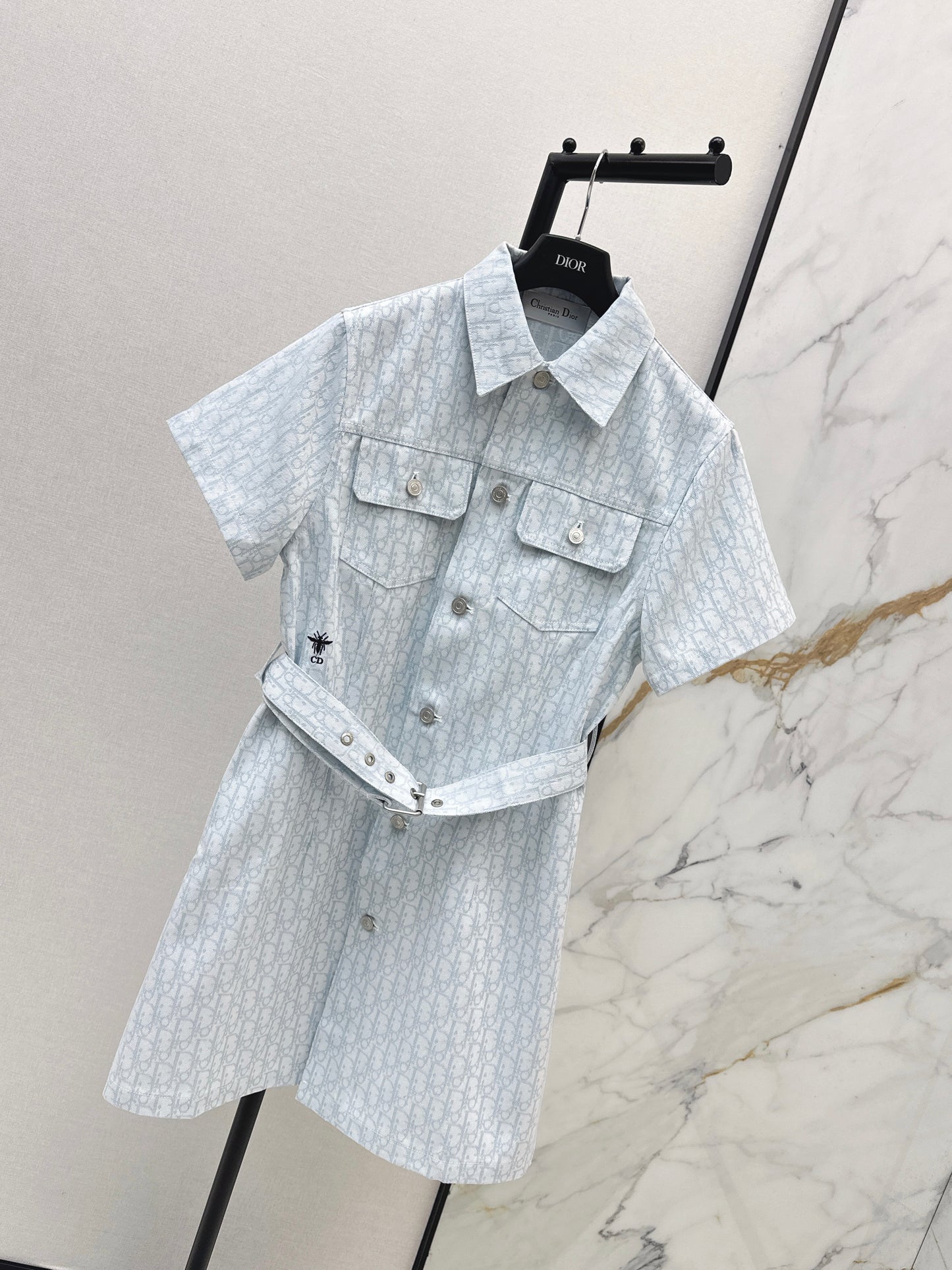 26ss Logo Denim Dress