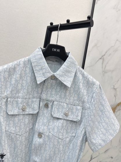 26ss Logo Denim Dress