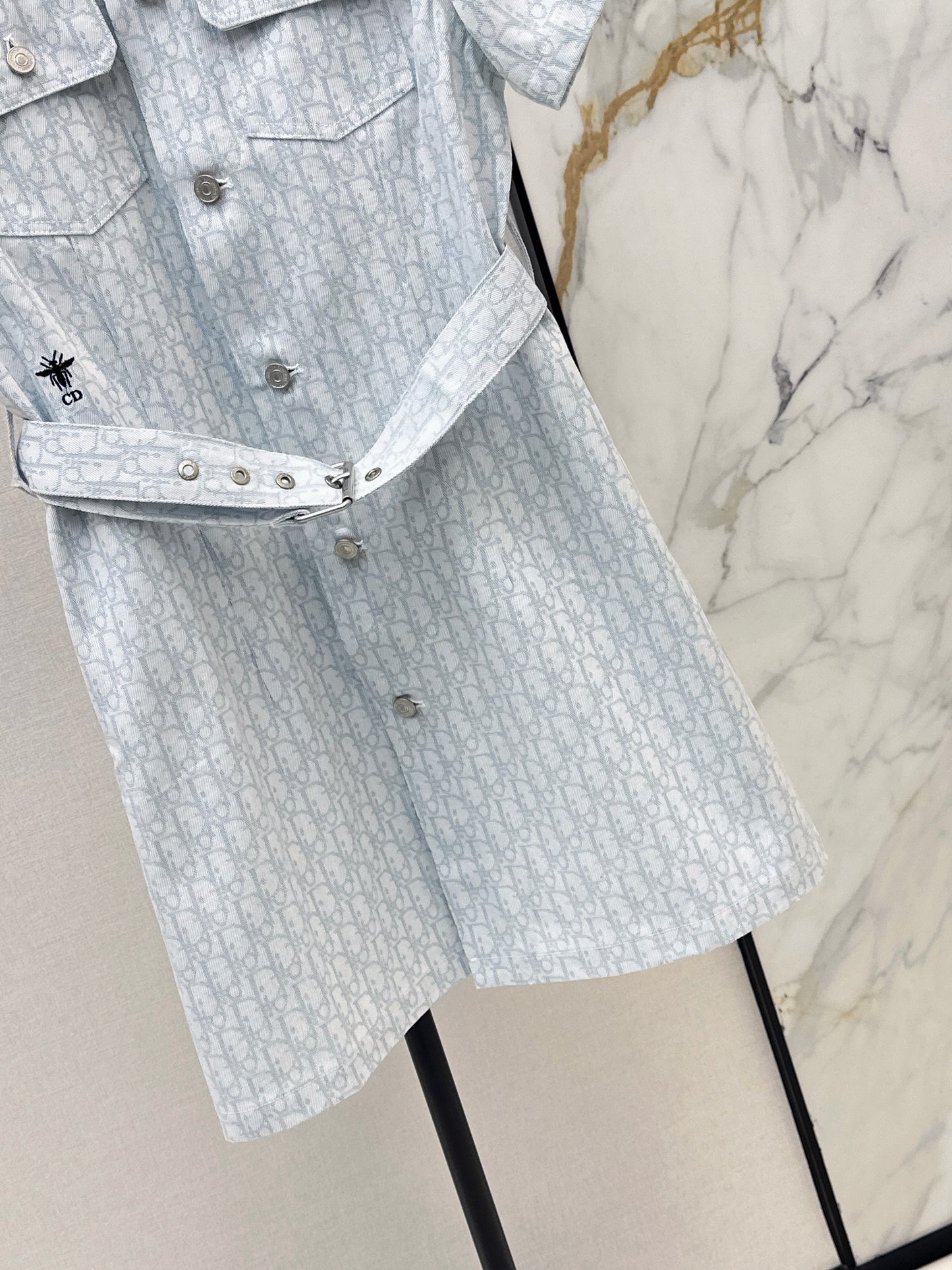 26ss Logo Denim Dress