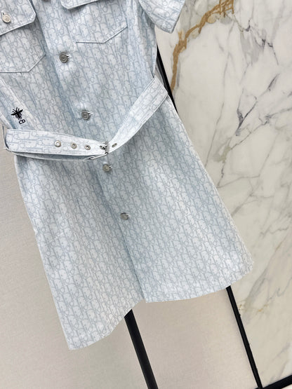 26ss Logo Denim Dress