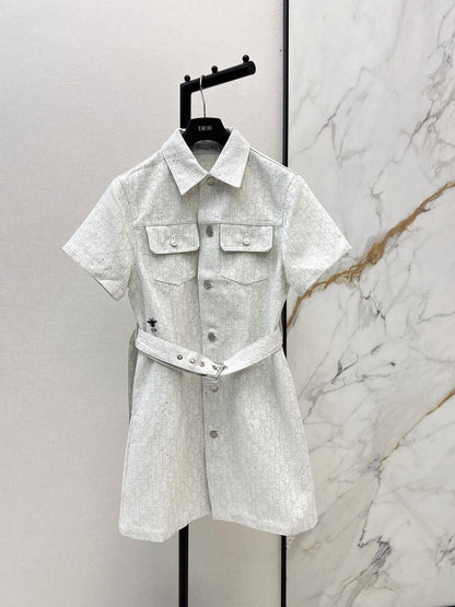 26ss Logo Denim Dress