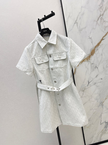 26ss Logo Denim Dress