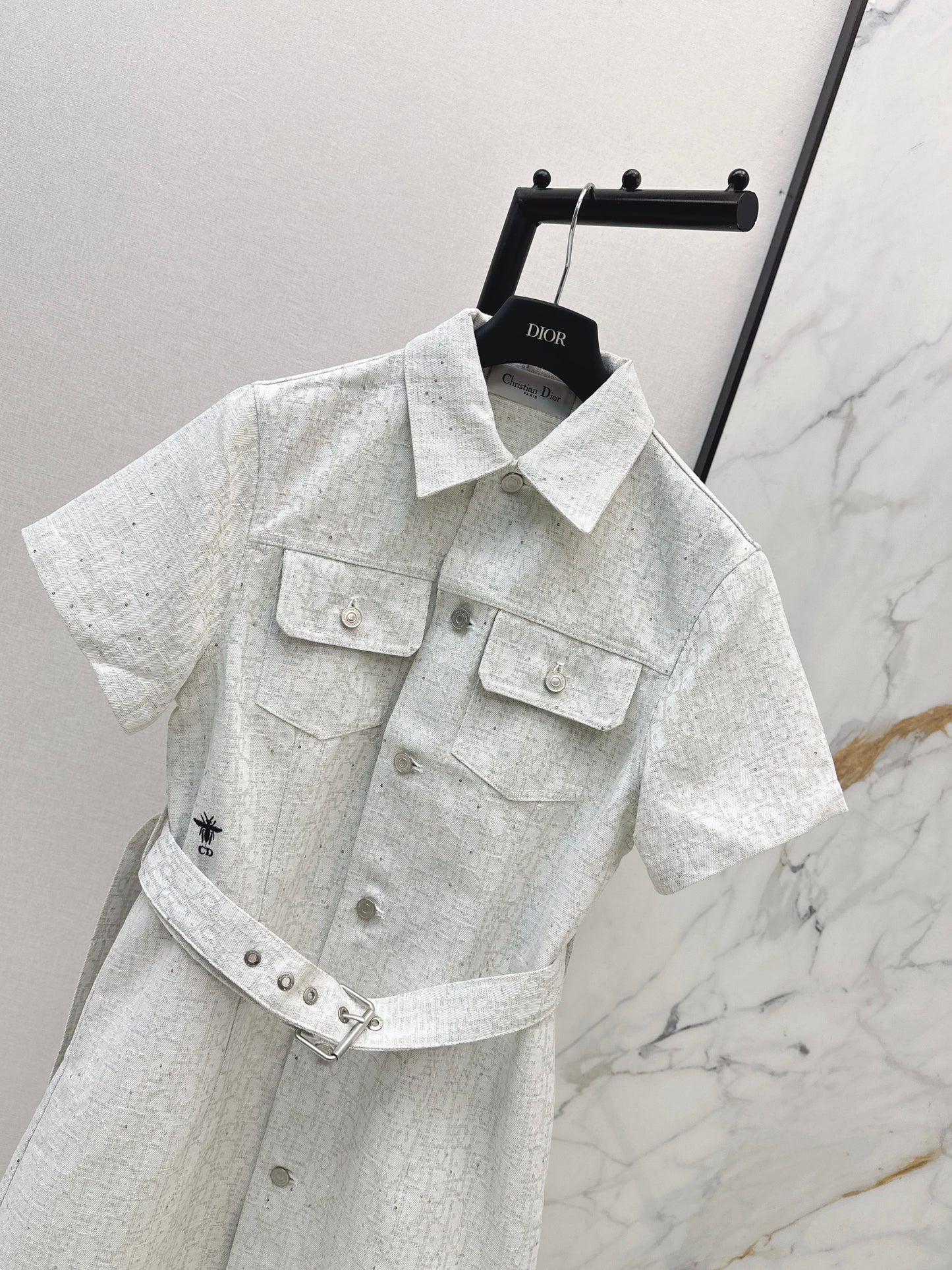 26ss Logo Denim Dress