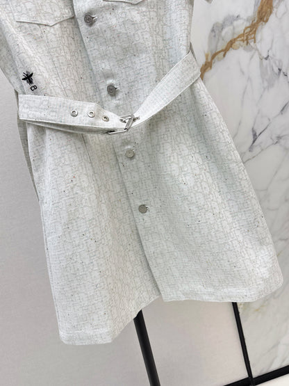 26ss Logo Denim Dress