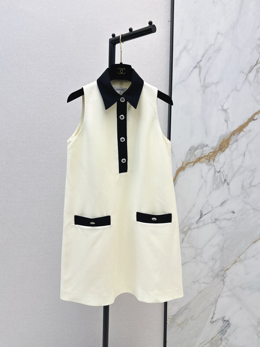 26ss Collared Sleeveless Dress