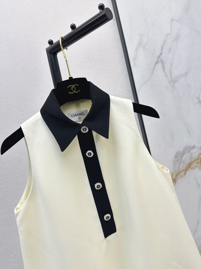 26ss Collared Sleeveless Dress