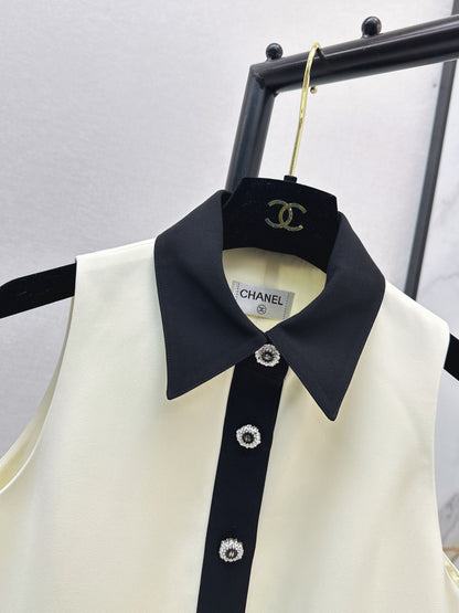 26ss Collared Sleeveless Dress