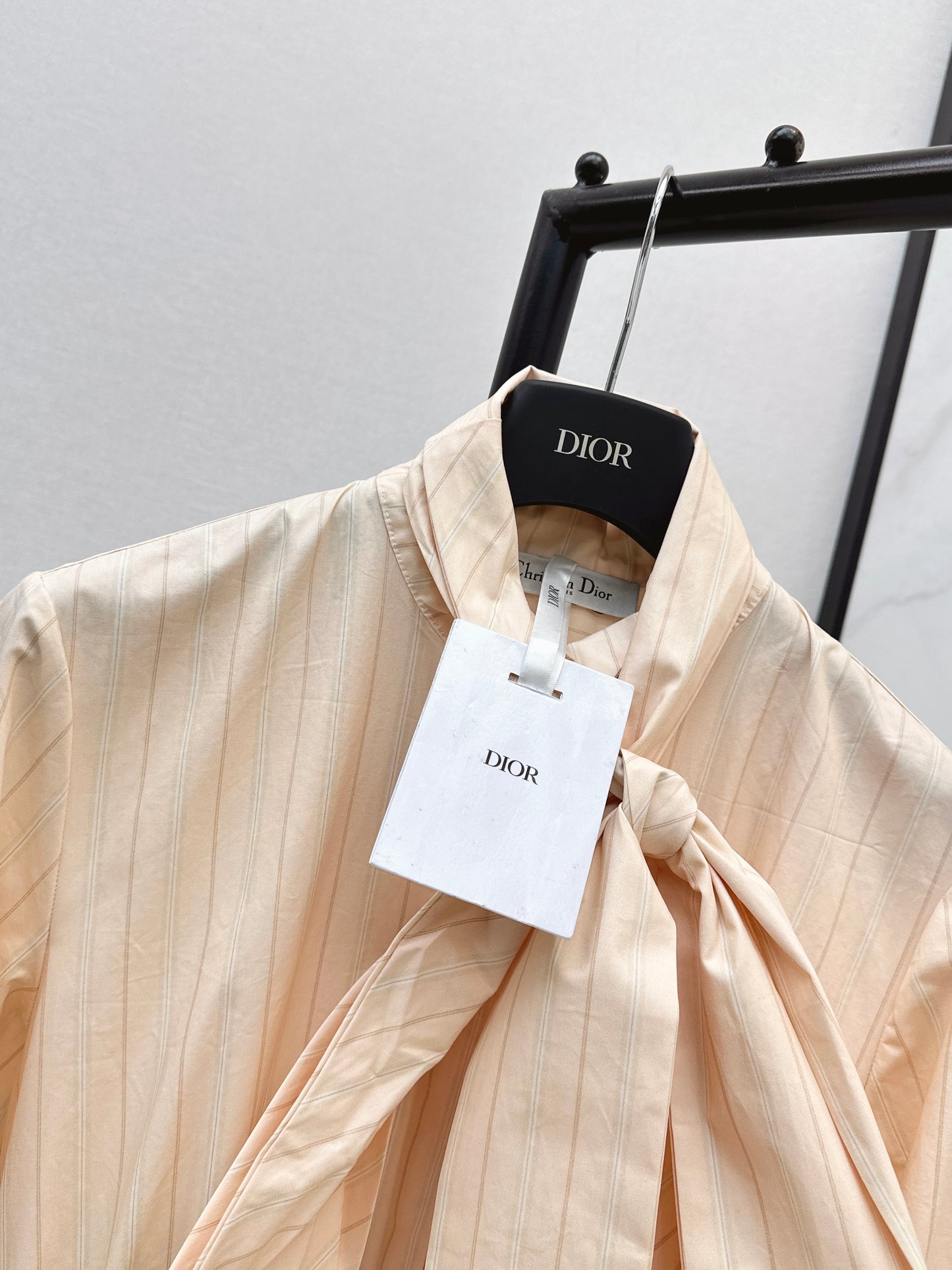 26ss Striped Ribbon Dress